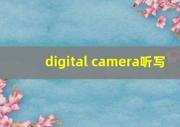 digital camera听写